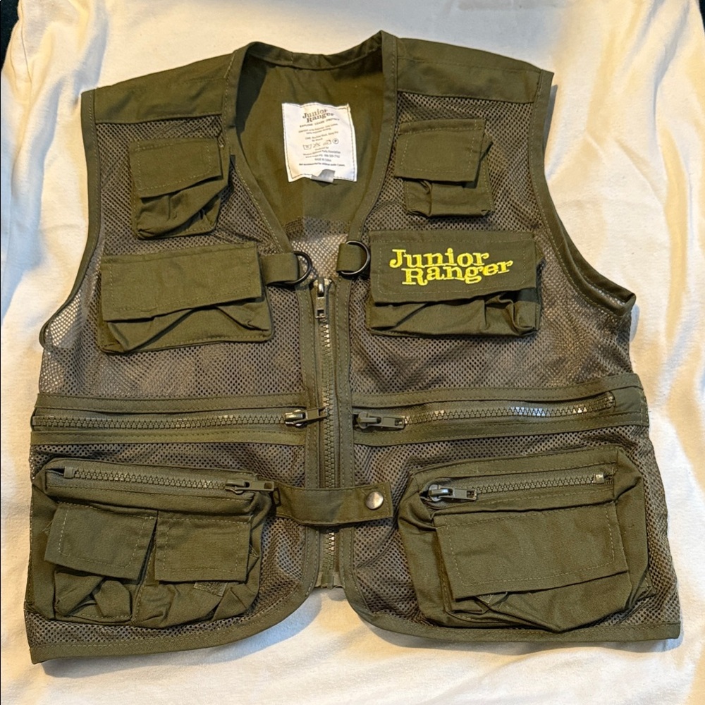 Junior Ranger Green Utility Vest